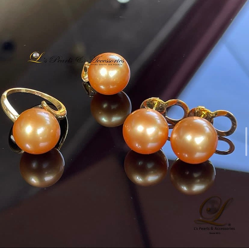 13mm Golden SouthSea Pearl Set – L's Pearls