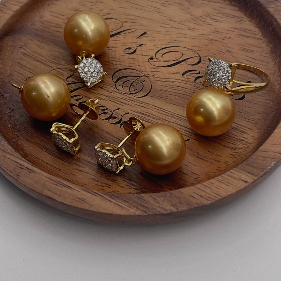 Golden South Sea Pearl Set